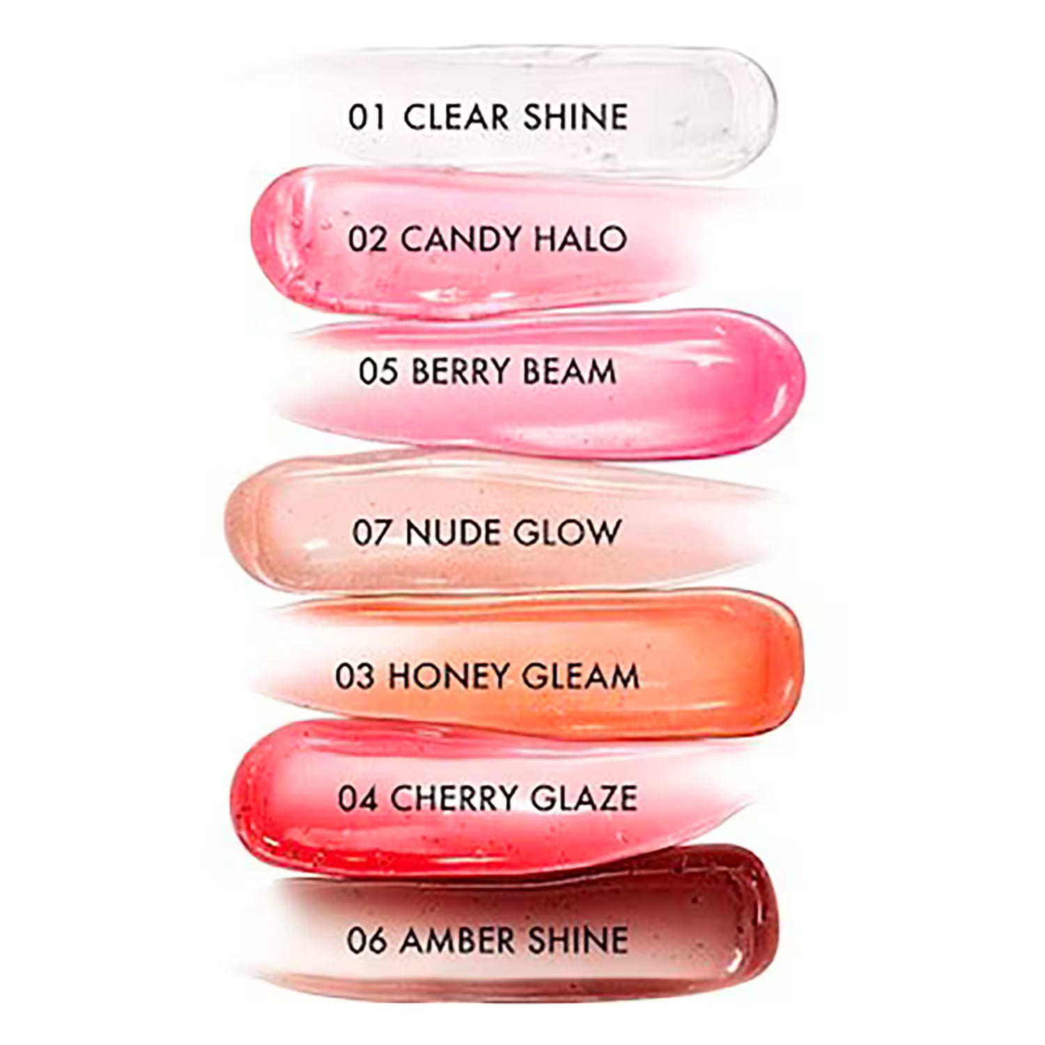 GIORGIO ARMANI - LIPGLOSS prisma glass Set (6x1ml) - (3x Nr.01 clear shine + 3x Nr.02 candy halo)