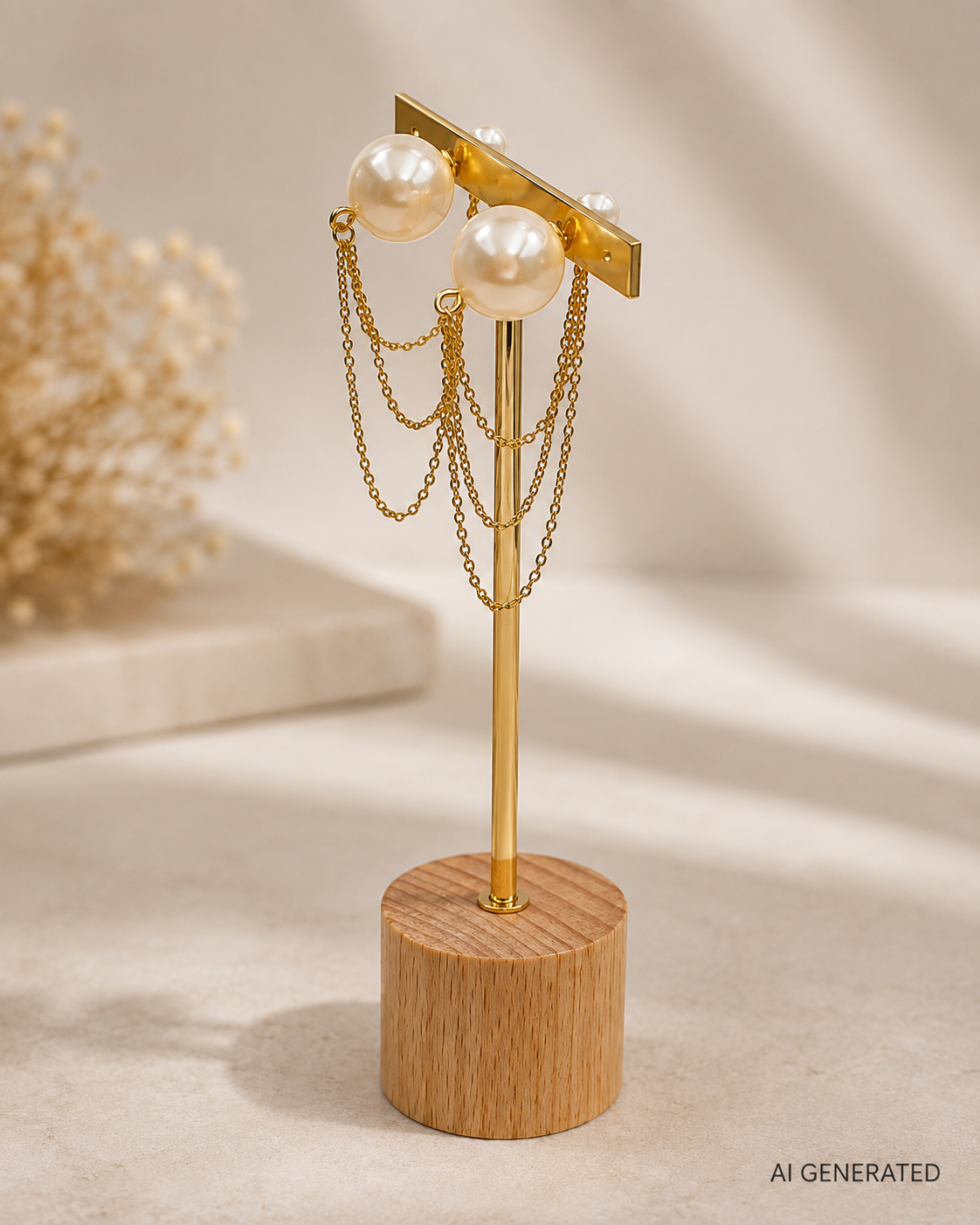 **NEU** Ohringe "Perlo" aus Edelstahl und 18k Vergoldet
