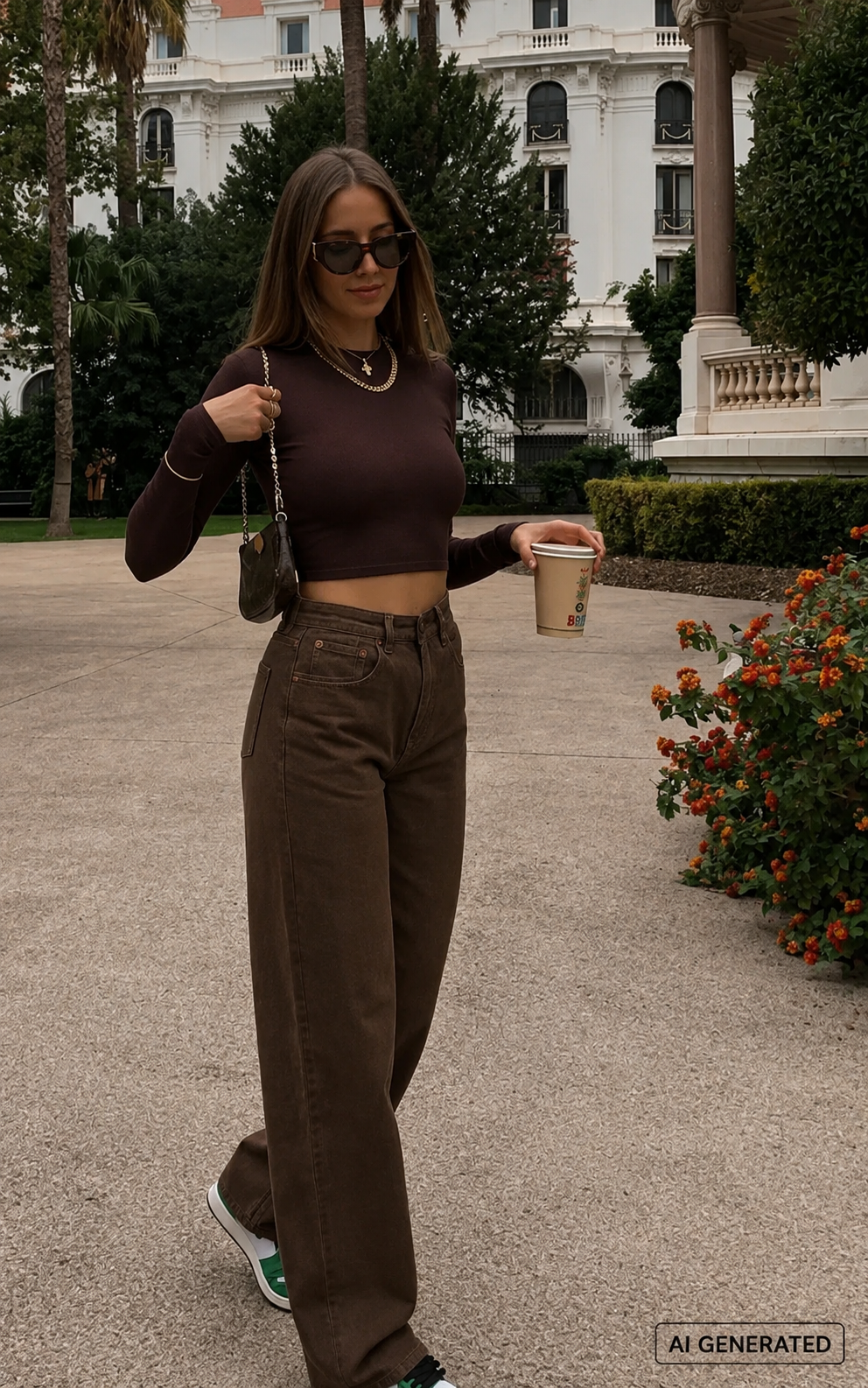 Brown leg jeans