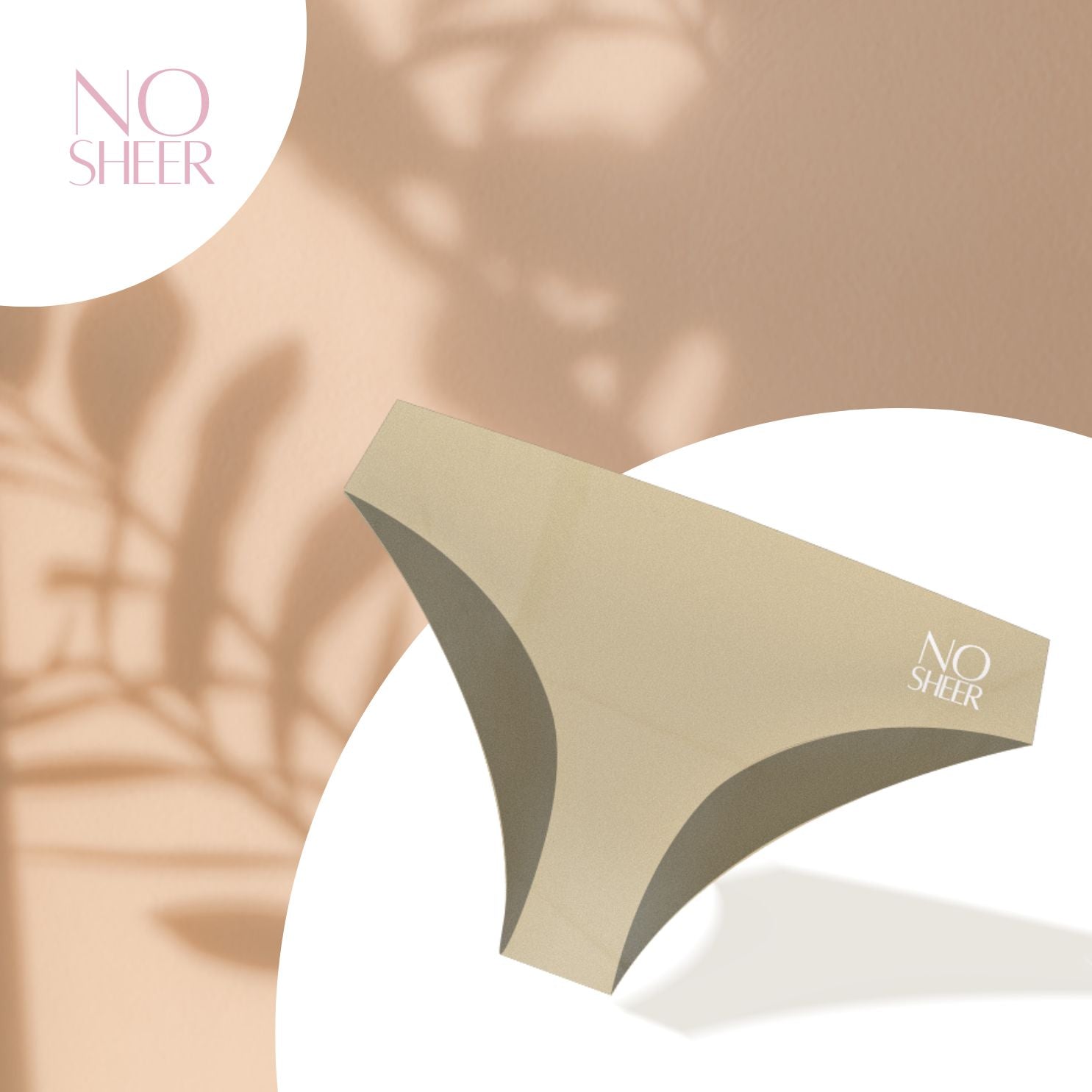 3er Set NOSHEER Anti-Camel-Toe Slip Beige