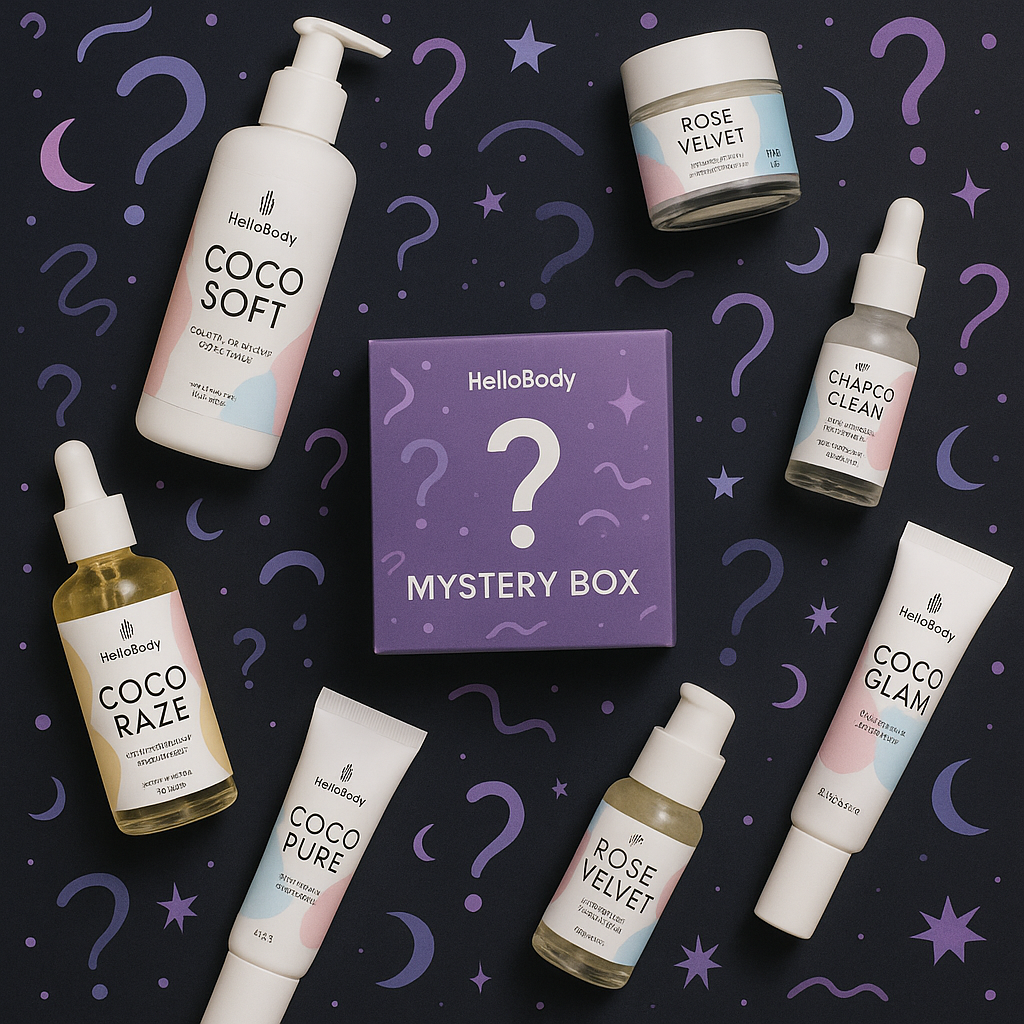 HELLO BODY Bundle (4pcs) / A selection of Creme, Serum, Body Yoghurt and Foundation