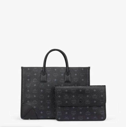 MCM TOTE BAG LARGE 2-tlg - SCHWARZ