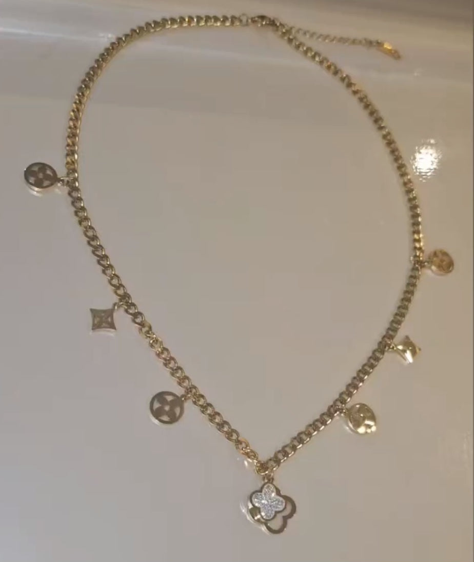 Lilyan Kette 18k Vergoldet aus Edelstahl