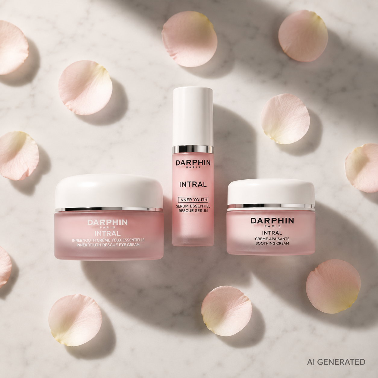 Darphin Les ESSENTIEL APAISANT - facial care set (PINK) 15ml+5ml+5ml