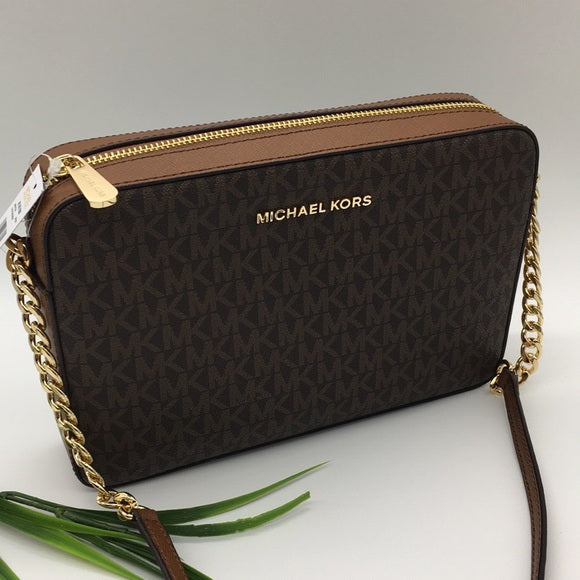 Michael Kors Jet Set Item Crossbody medium - Braun