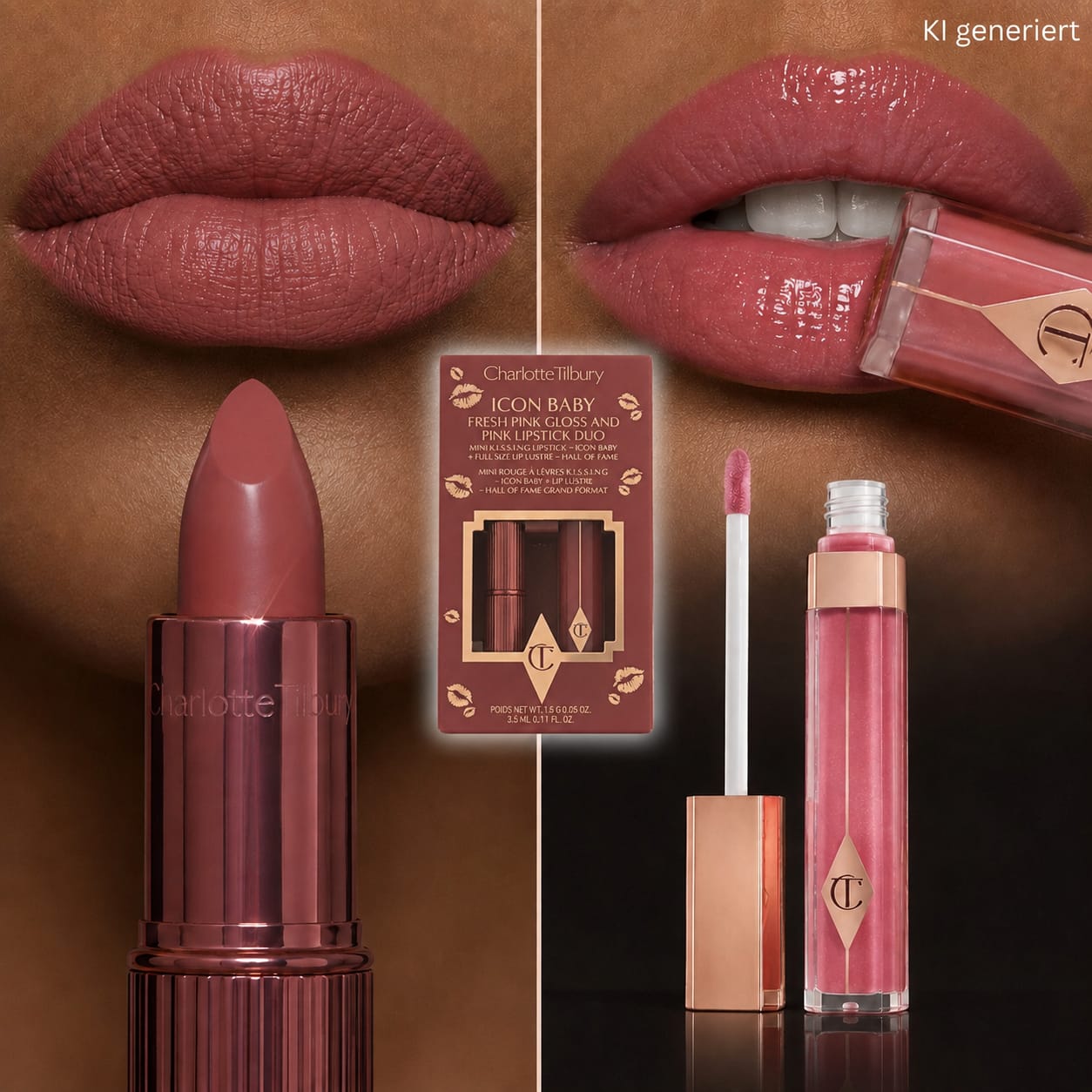 Charlotte Tilbury ICON BABY GLOSS & LIPSTICK DUO (3,5ml+1,5gr)