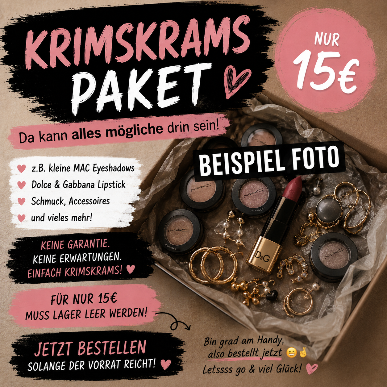 🎁 KRIMSKRAMS-PAKET für nur 15 €! 😂📦
