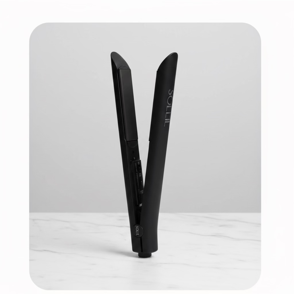 Soleil Flat Iron straightener in BLACK