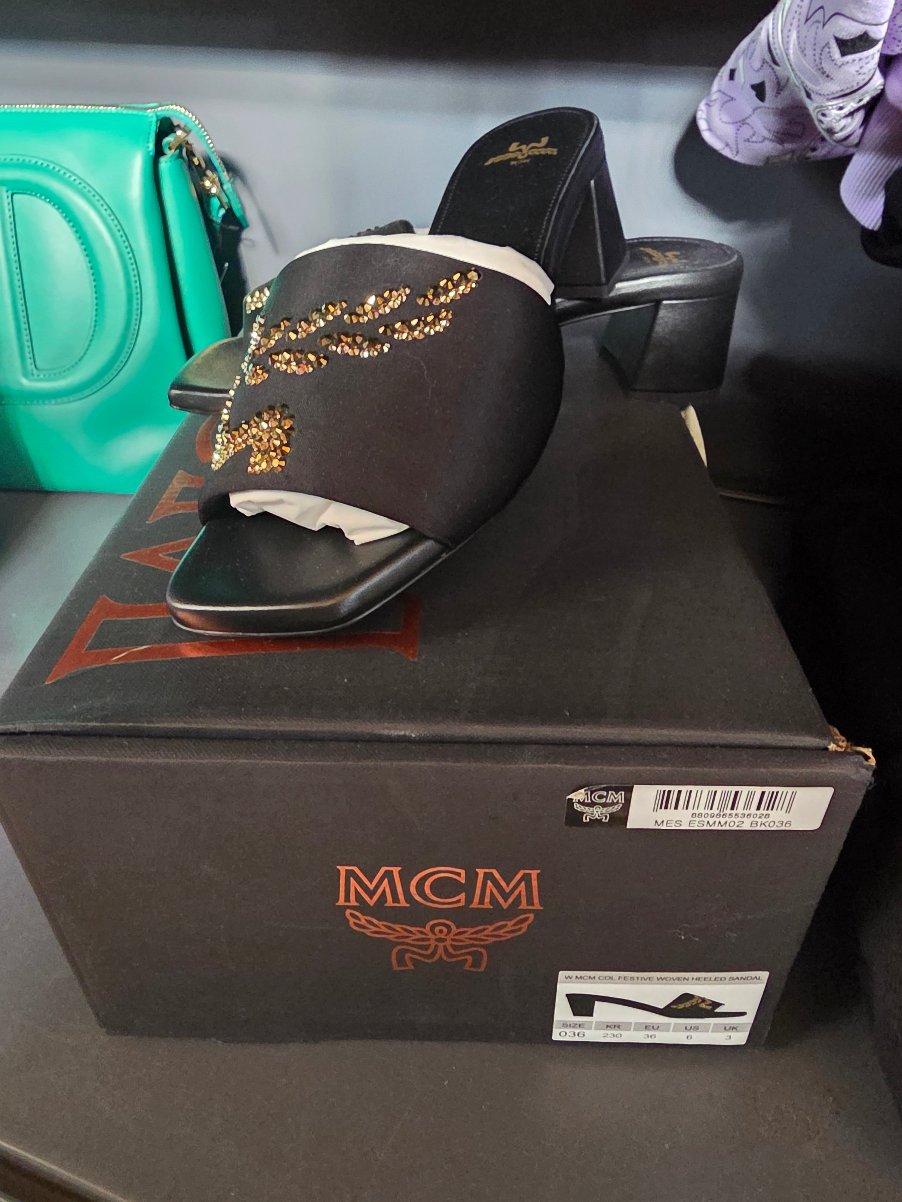 MCM Sandals GR. 36 BLACK