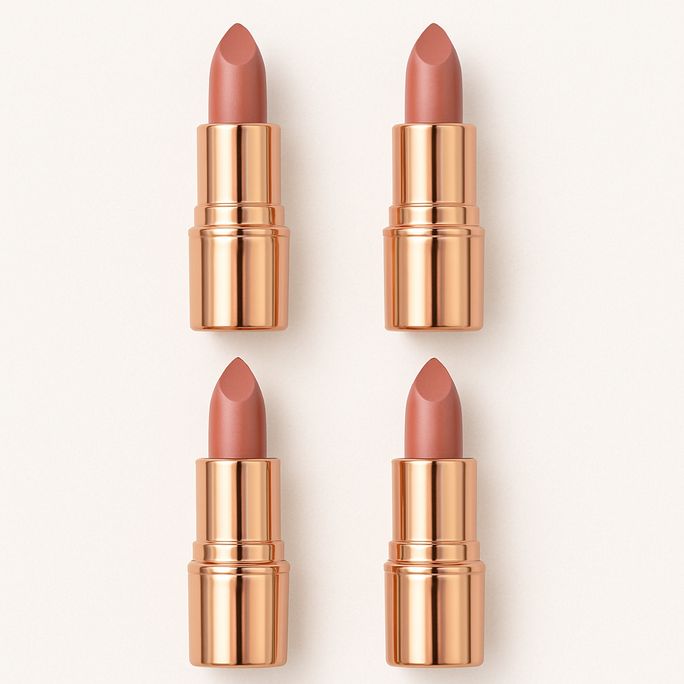 4er Mini Lippenstift Set - 2.Medium Pillow Talk - NP:35€