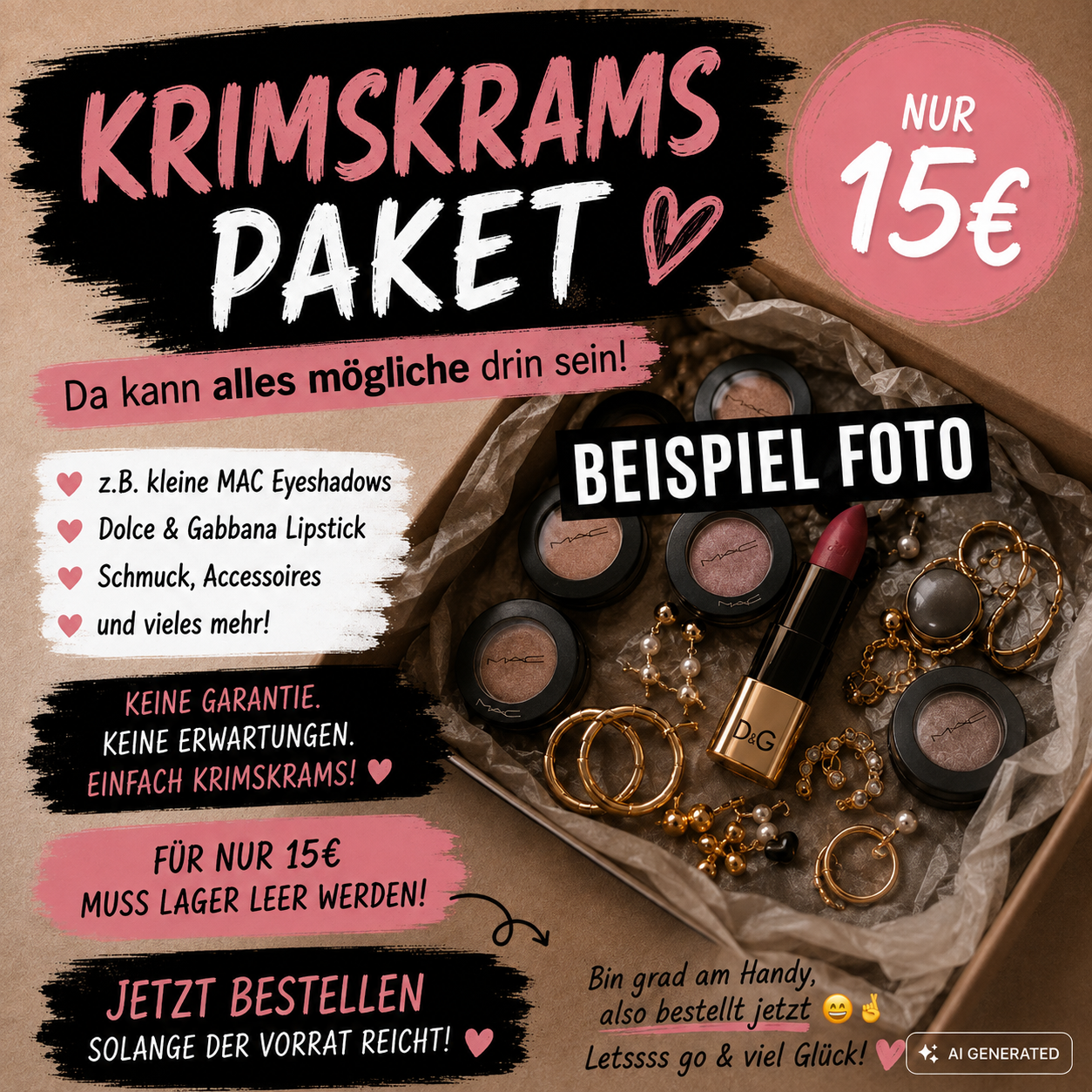 🎁 KRIMSKRAMS-PAKET für nur 15 €! 😂📦