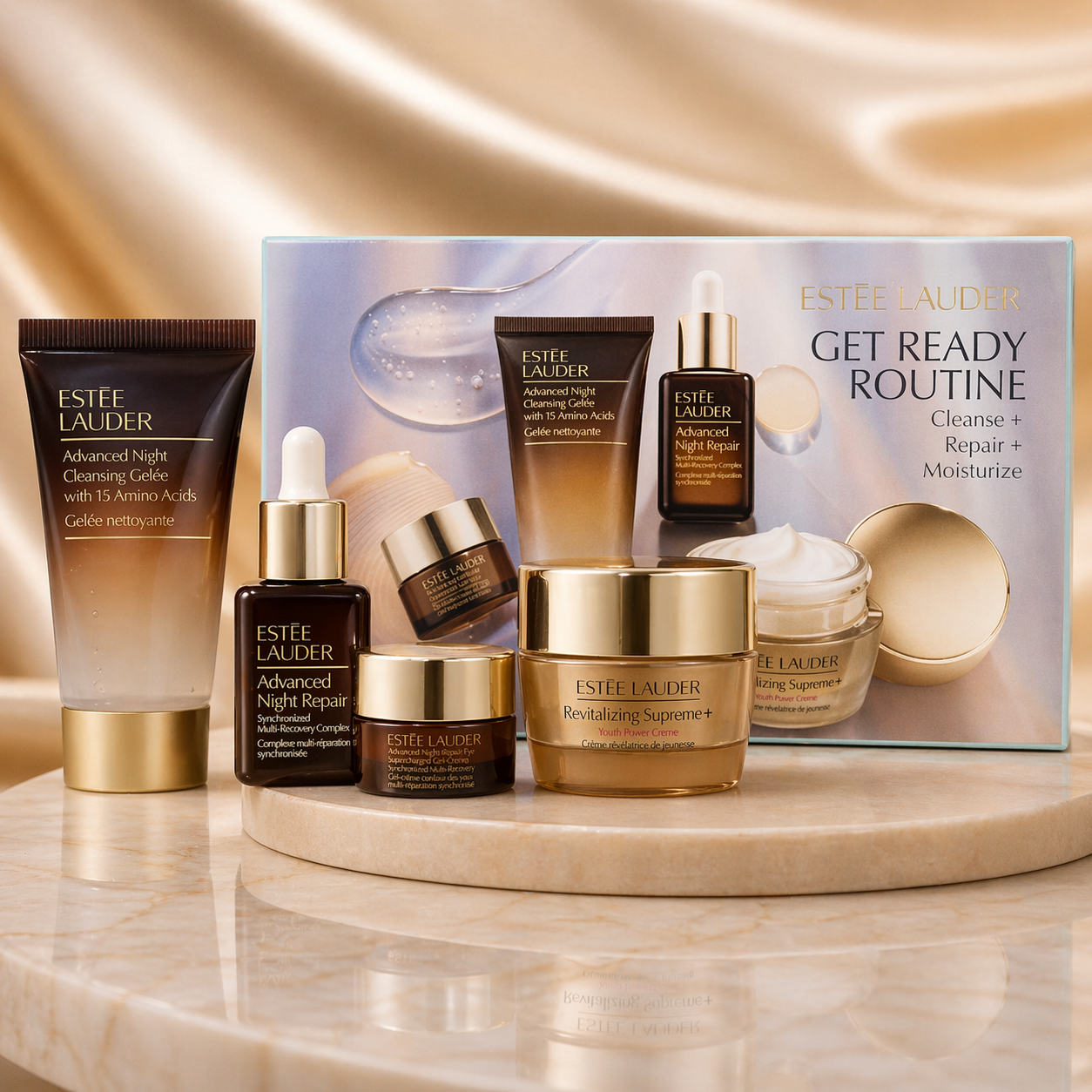 ESTEE LAUDER - Get Ready Routine Hautpflege-Set (4tlg.)