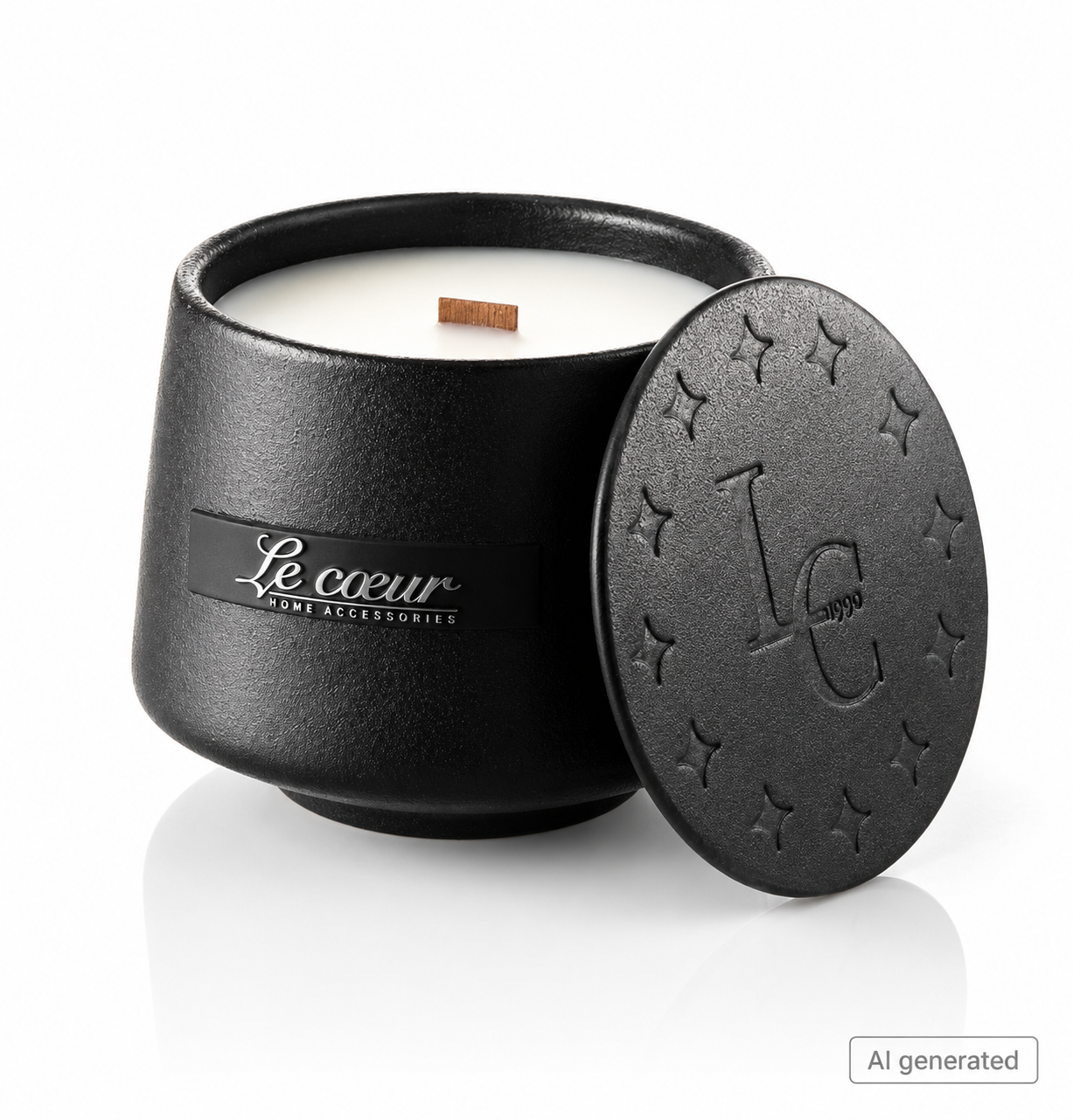 Luxuskerze „Pierre“ – Vanilla Frozen Mint