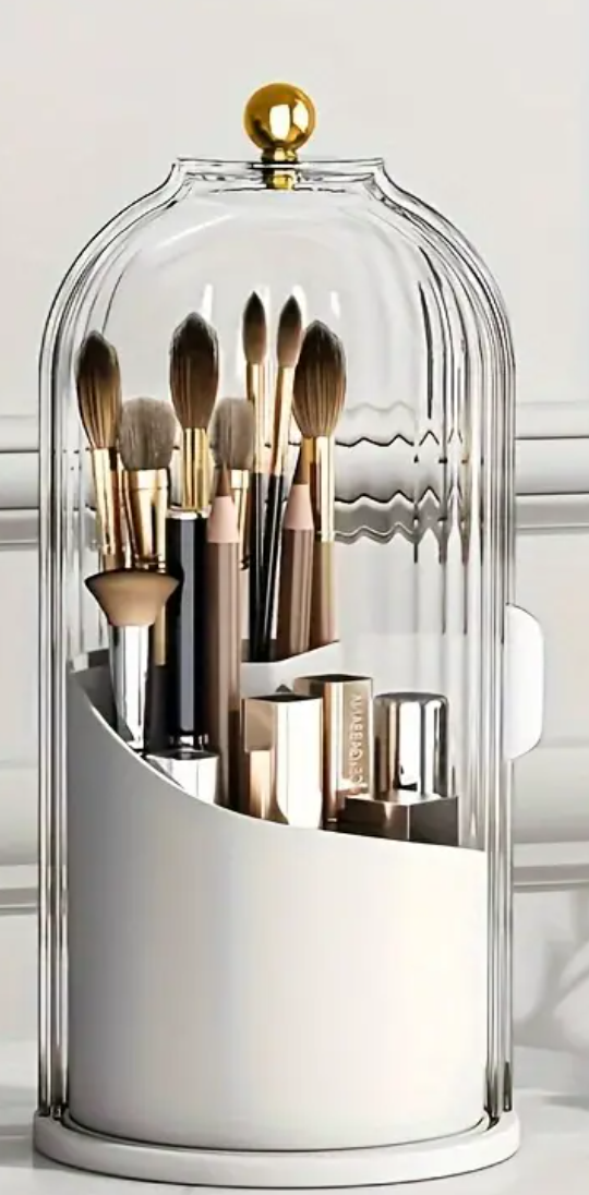 Drehbarer Transparenter Make-up & Pinsel Organizer