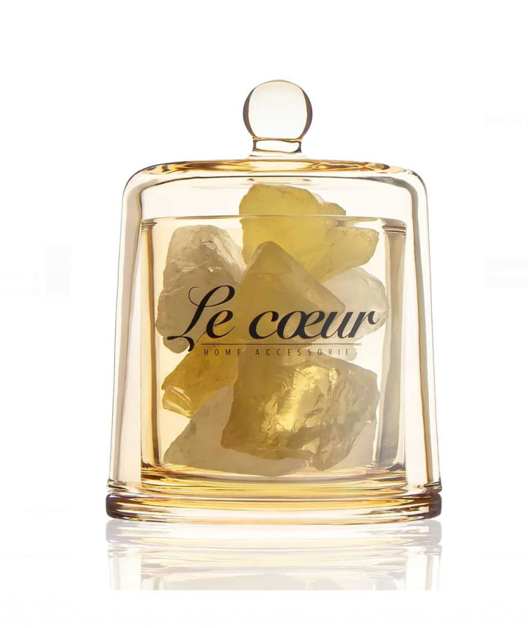 Kristall Diffuser „Le Coeur“ – Beige Sand mit Aroma Oil