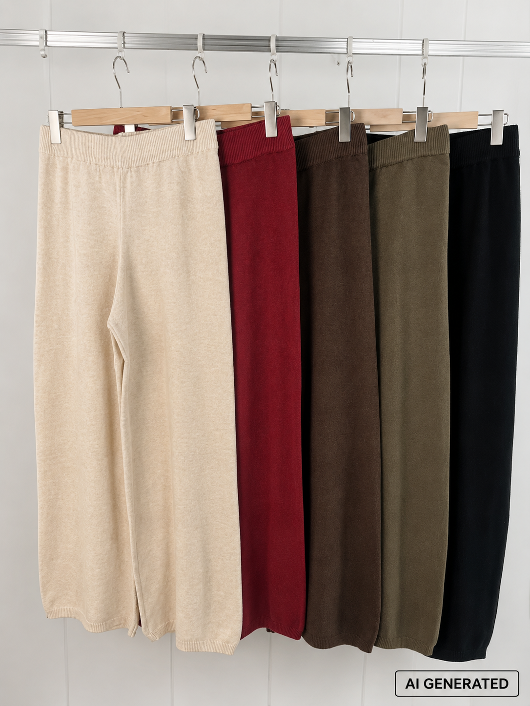 High-quality viscose trousers, one size