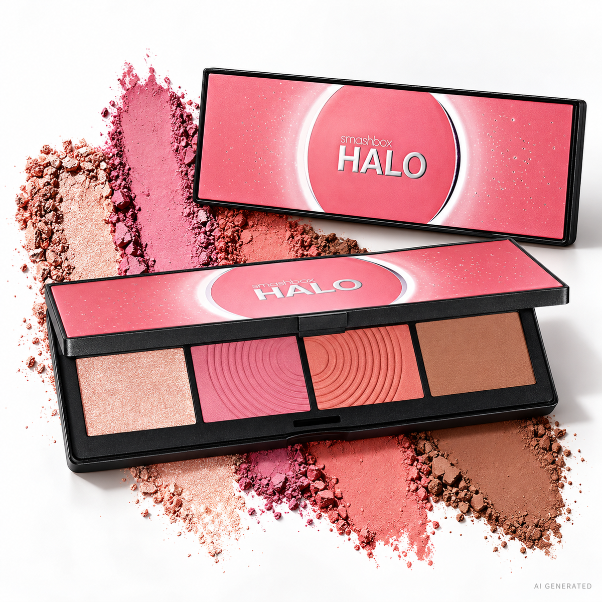 Smashbox HALO Sculpt + Glow Face Palette 15.7GR - PINK SATURATION