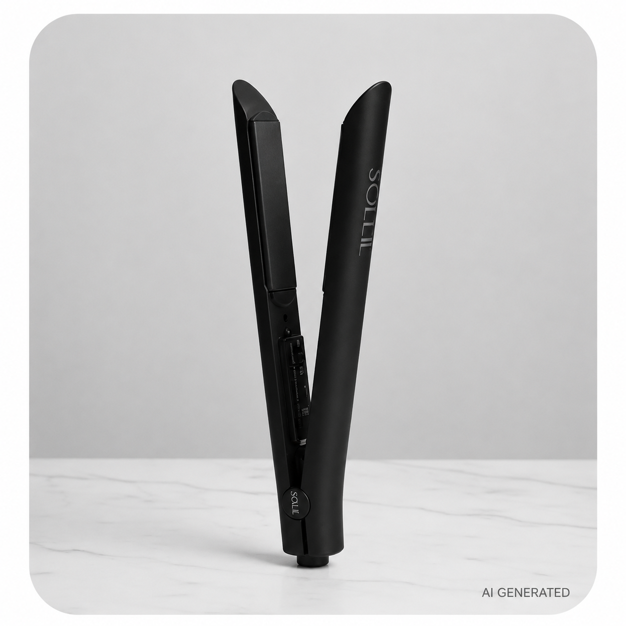 Soleil Flat Iron straightener in BLACK