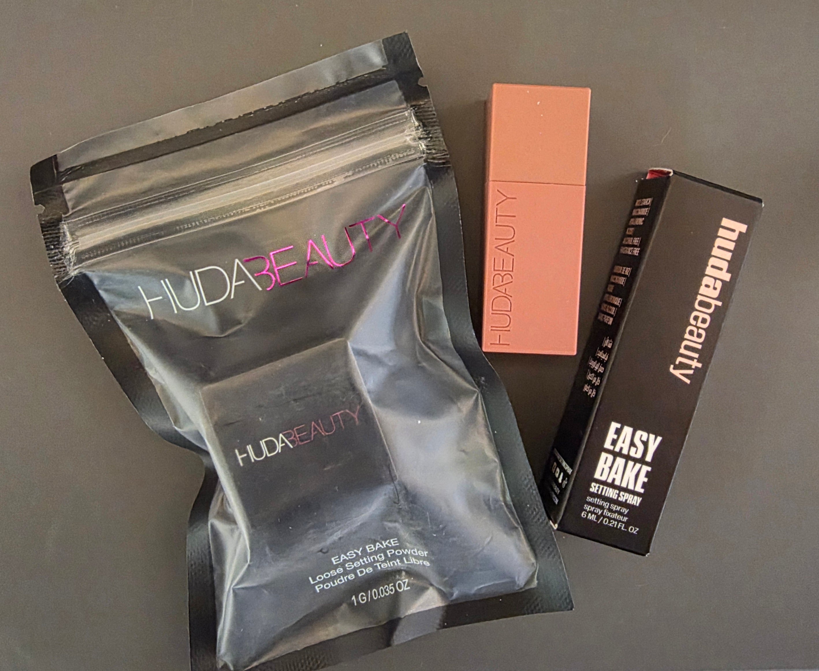 Huda Beauty MINI Travel Size 3er Set (6ml, 0,9GR, 1GR)